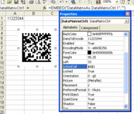 DataMatrix ActiveX screenshot